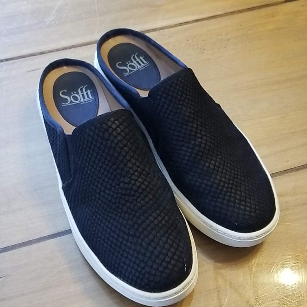 Leather mule sneakers